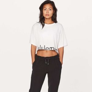 Lululemon Cortes Crop Tee (expression)